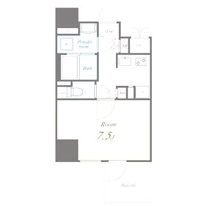 Fujiman北梅田の間取り図