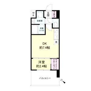 セレニテ元町アリエの間取り図