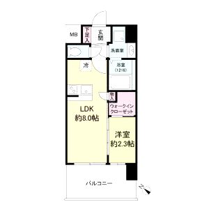 セレニテ元町アリエの間取り図