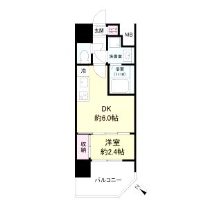 セレニテ元町アリエの間取り図