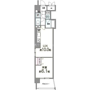 ル ヴェール新大阪の間取り図
