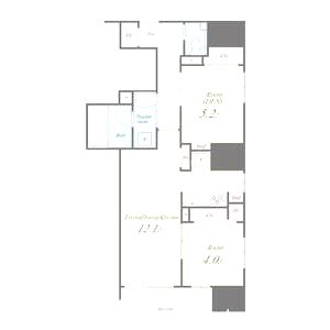 JASPER御堂筋本町の間取り図