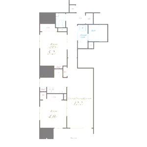 JASPER御堂筋本町の間取り図