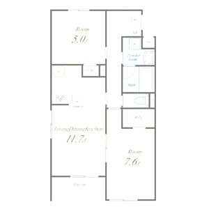 ルセリア豊中の間取り図