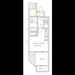 シーズンフラッツ梅田北の間取り図