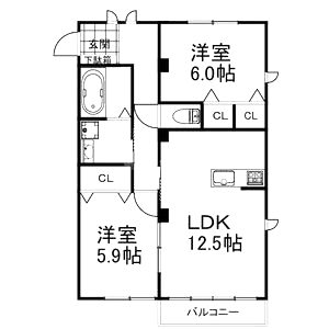 ディアコルモIIの間取り図