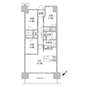 ローレルスクエア健都ザ・レジデンスFifth stageの間取り図