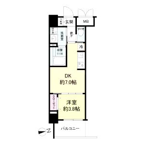 ブランシエスタ明石の間取り図
