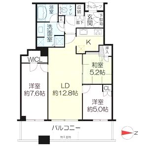 ジオタワー宝塚WESTの間取り図