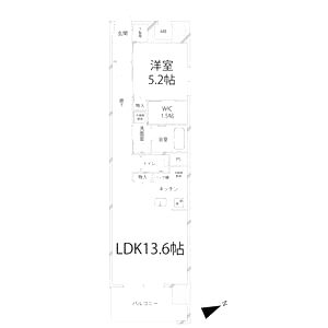 キャッスルコート神田町の間取り図