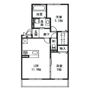 D-room セピアコート鳳の間取り図