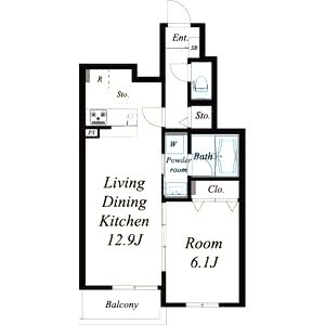 シャルム ジュエルの間取り図