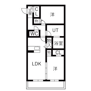 ソラーレ名神町の間取り図