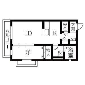 ロイヤルヒルVの間取り図