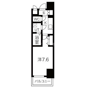 レジュールアッシュ梅田リュクスの間取り図