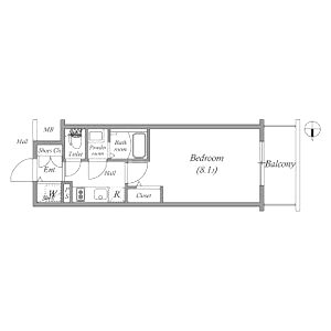 メインステージ大阪NorthGateIの間取り図
