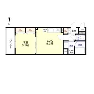 フォレストクリエオーレ大庭町の間取り図