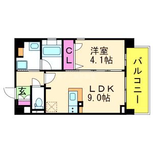 ラ テール南塚口の間取り図