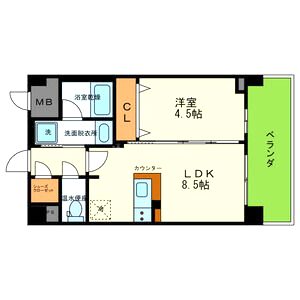 ラ テール南塚口の間取り図