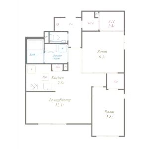 AZURE天道町(アジュアテンドウチョウ)の間取り図