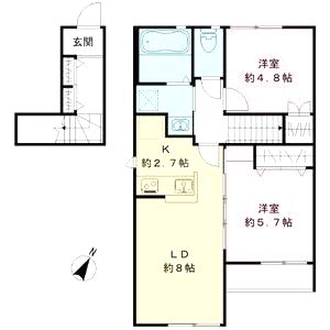 アネックス アゼリアの間取り図