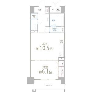 パレー ブランシェの間取り図