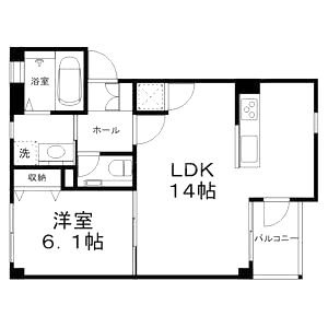 OA FLAT車崎の間取り図