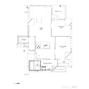 アウスレーベン都島Iの間取り図