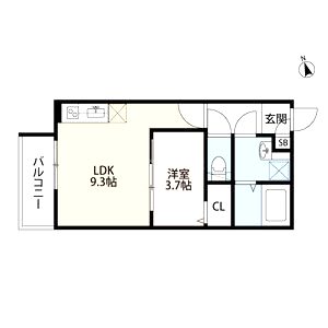 プランタン尼崎(プランタンアマガサキ)の間取り図