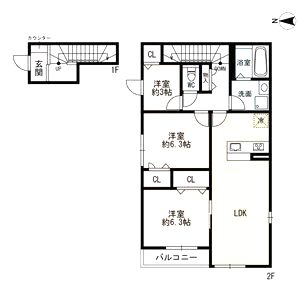 MAISON DE HIRO IIの間取り図
