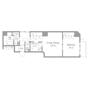 南堀江アパートメントグランデの間取り図