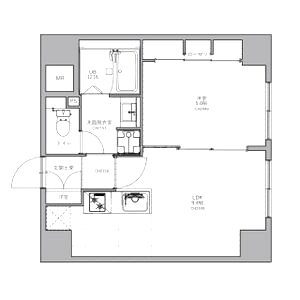 南堀江アパートメントグランデの間取り図