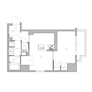 南堀江アパートメントグランデの間取り図