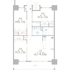 エルグランコウショウの間取り図