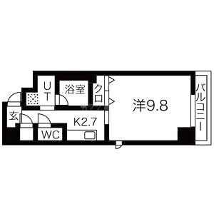 D’コート東梅田の間取り図