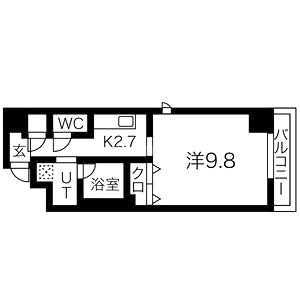 D’コート東梅田の間取り図