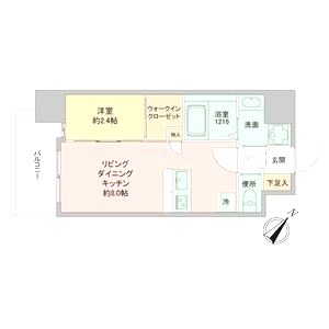 セレニテ神戸西エクラの間取り図