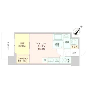 セレニテ神戸西エクラの間取り図