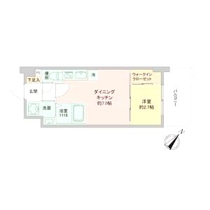 セレニテ神戸西エクラの間取り図