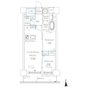 STANDZ西院の間取り図