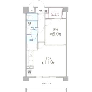マ メゾン金楽寺の間取り図