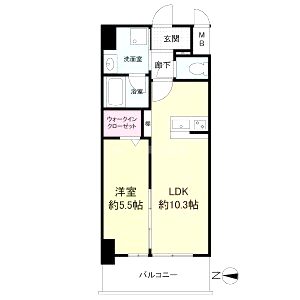 ストーリア茨木(旧トリニティ茨木)の間取り図