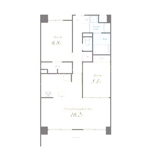 Sofresco新田辺の間取り図