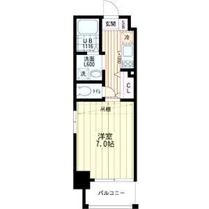 アネスト谷町の間取り図