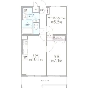 エスポアール西大路の間取り図