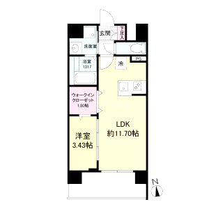 WORVE吹田江坂の間取り図