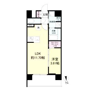 WORVE吹田江坂の間取り図