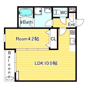 レヴール鳳南の間取り図