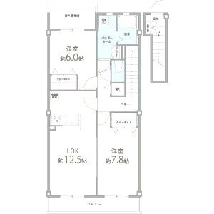 ペルル寺門の間取り図