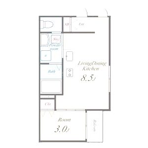 Luana御所西の間取り図